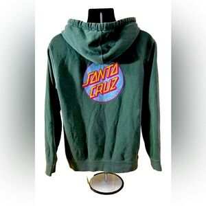 Adult Men’s Green Santa Cruz Hoodie Sz S